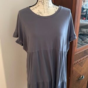 Time and Tru Tiered grey summer dress